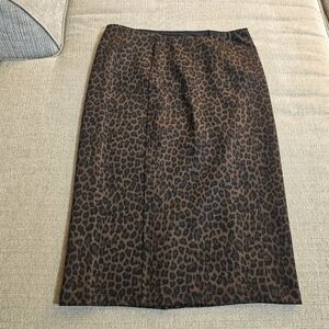 Liverpool Cheetah Leopard Print Animal Print Career Office Casual Midi Skirt 2